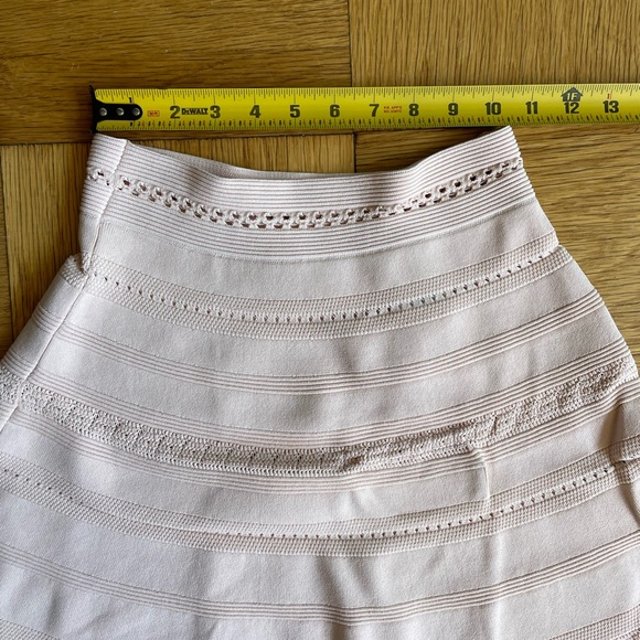 NWOT Sandro light pink knit flare knee-length skirt Sz 1/XS - Picture 7 of 7